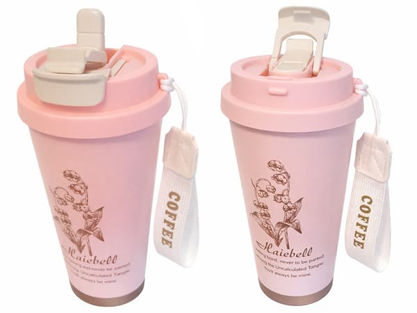 Termosmugg 530 ml med sugrör Pink