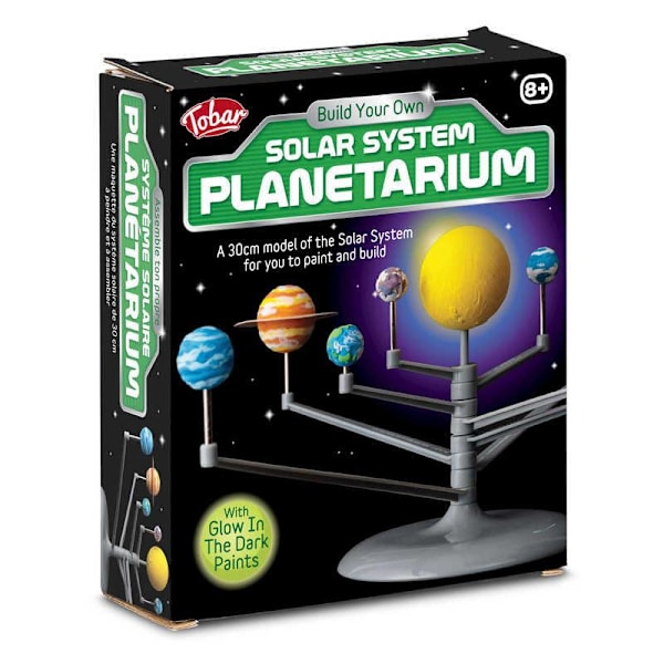 3D Solsystem - Mal selv - Selvlysende farver Multicolor