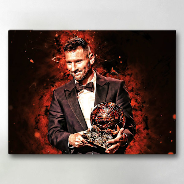 Canvastavla / Tavla - Lionel Messi - 40x30 cm - Canvas