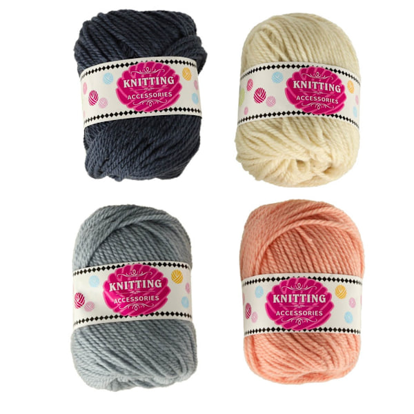 Stickgarn / Ullgarn - 4x50g