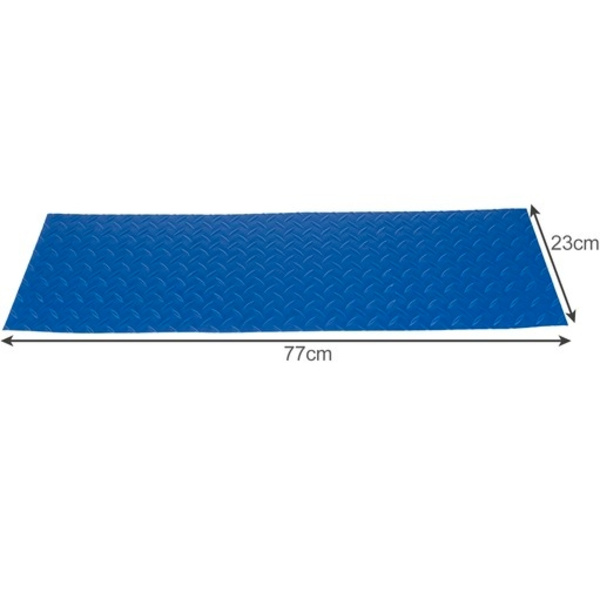 Halkskyddsmatta för Poolstege - 77x23cm Blå