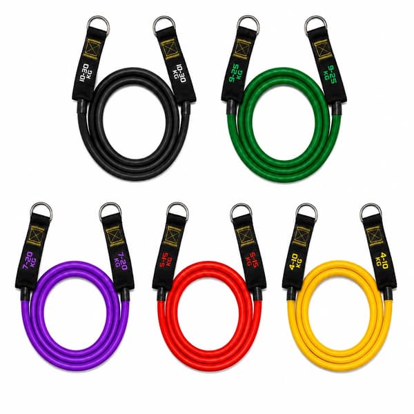 Vastuskuminauhat voimaharjoitteluun tarvikkeilla - 5-Kpl Multicolor