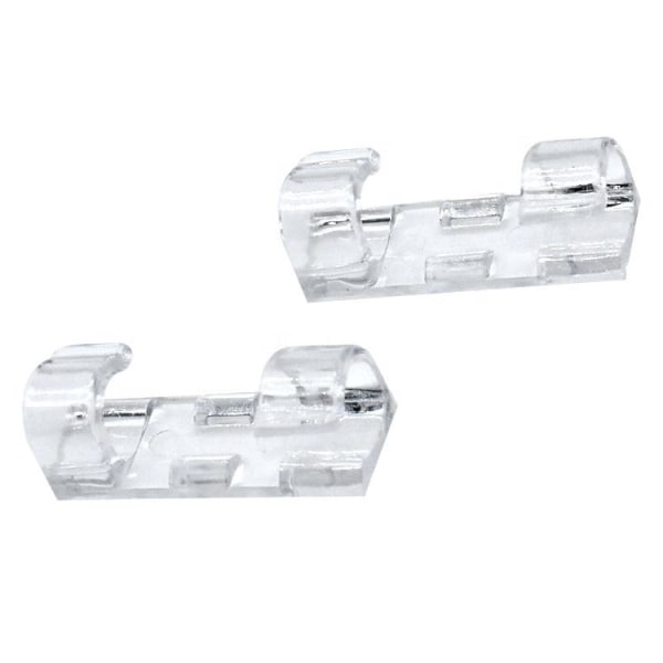 Itsekiinnittyvä Kaapelipidike – Kaapeliklipsit Transparent Små (20-pack)