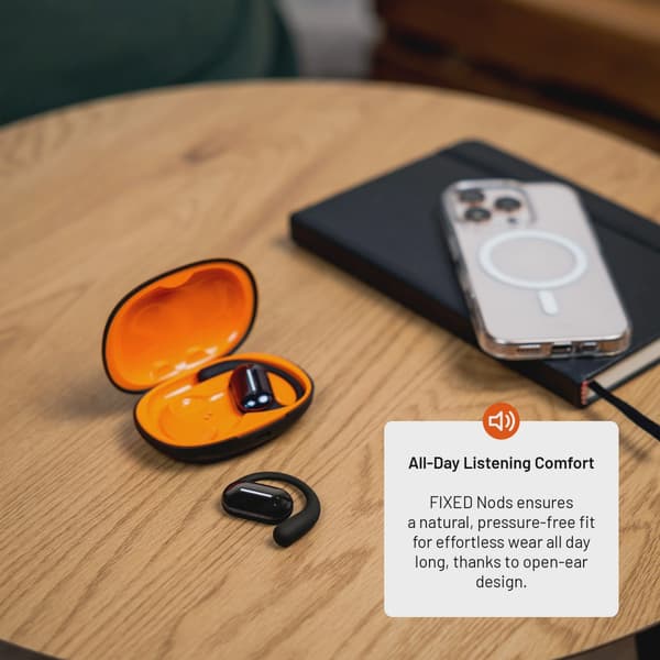 FIXED Nods trådlöst headset IPX5 BT5.3 Svart