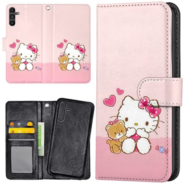 Samsung Galaxy S25 FE - Plånboksfodral/Skal Kitty