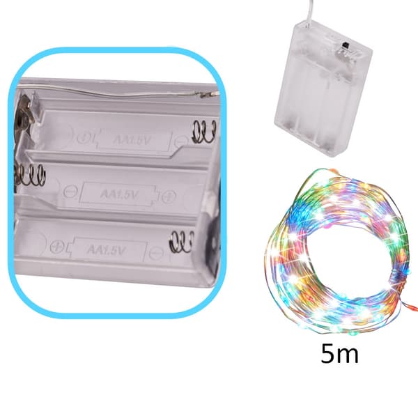 Ljusslinga / LED-slinga - 5m Multifärg