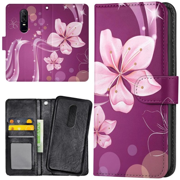 OnePlus 7 - Mobilcover/Etui Cover Hvid Blomst