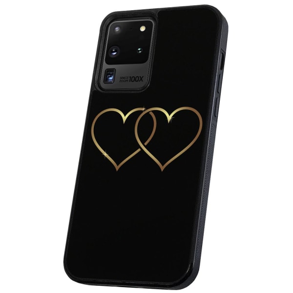 Samsung Galaxy S20 Ultra - Skal/Mobilskal Double Hearts