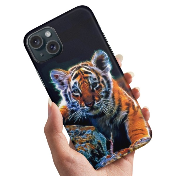 iPhone 15 Plus - Cover/Mobilcover Tigerunge