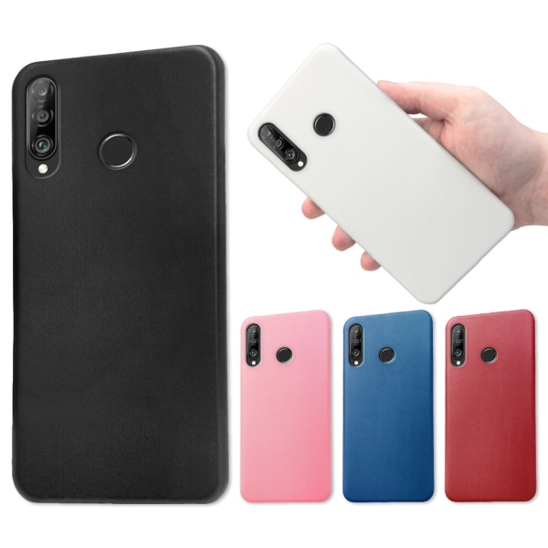 Huawei P30 Lite - Deksel/Mobildeksel - Velg farge Dark red