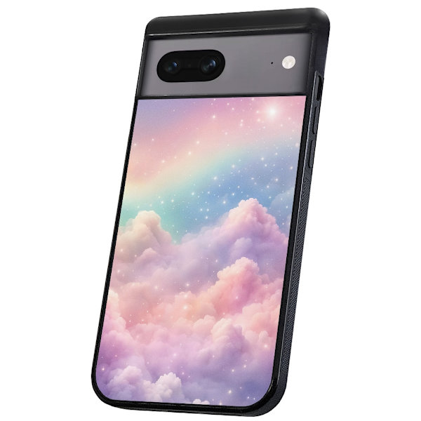 Google Pixel 7 - Deksel/Mobildeksel Rainbow Clouds