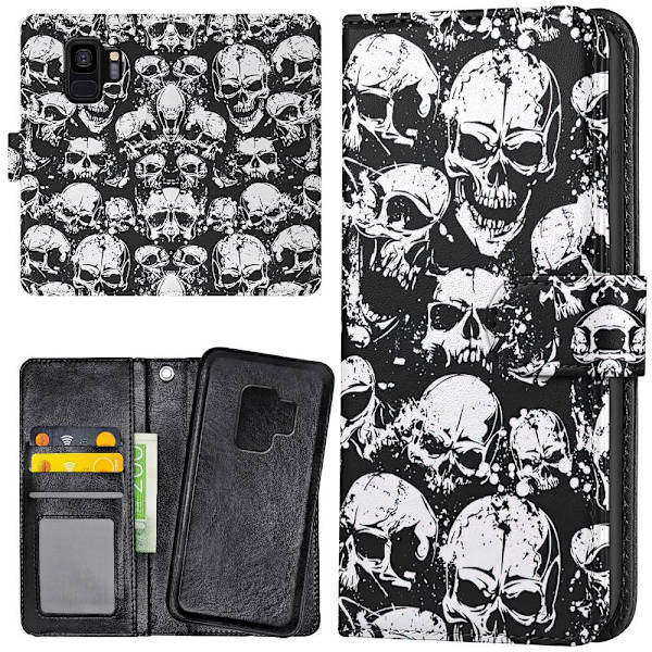 Samsung Galaxy S9 - Mobilcover/Etui Cover Skulls