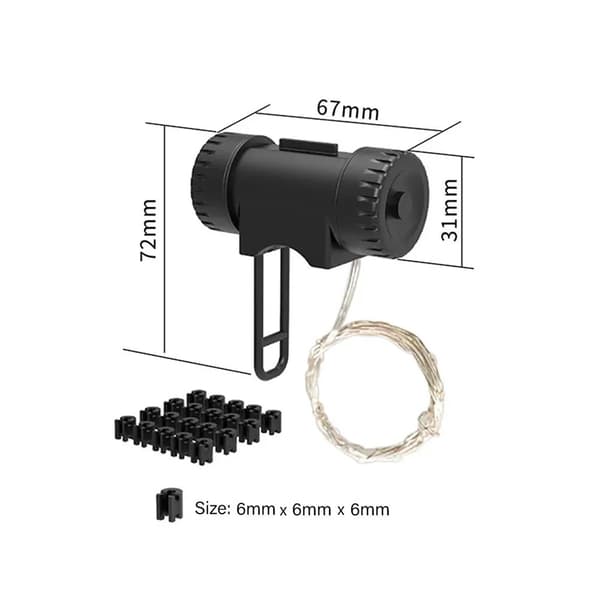 LED Ekerbelysning med 20 LED for Sykkel – 2,2 m 2-Pack