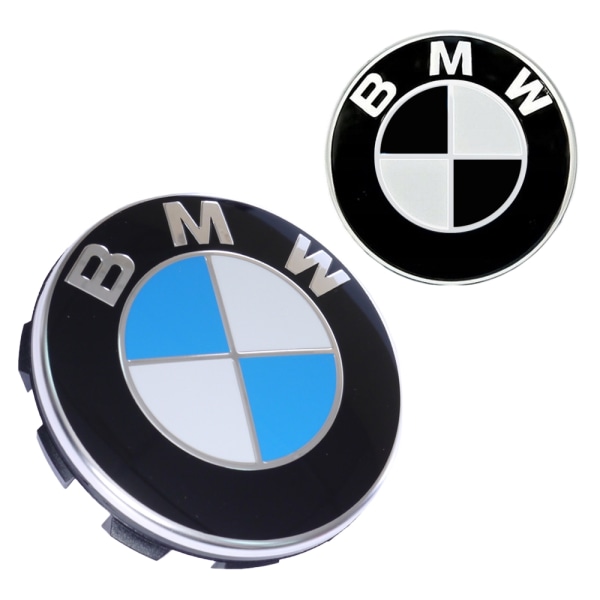4-Pack - BMW Navkapslar / Hjulnav Emblem - Bil 68 mm
