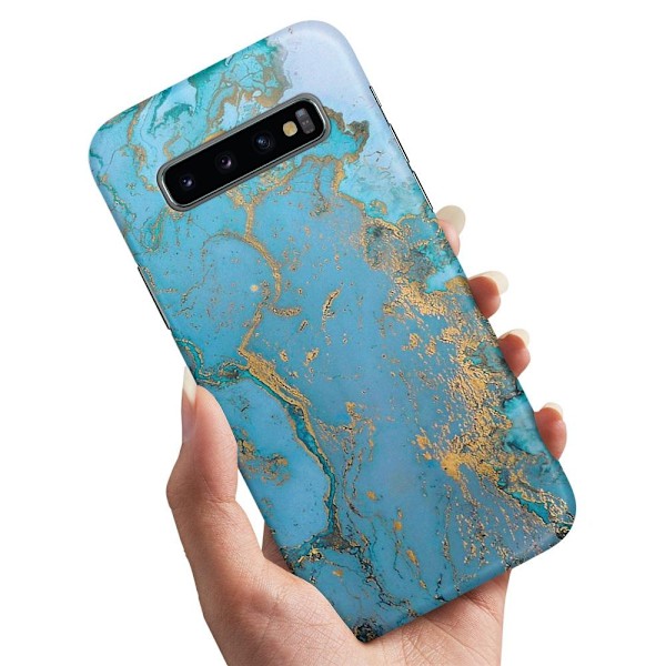 Deksel / Mobildeksel til Samsung Galaxy S10 Plus - Marmor Multicolor