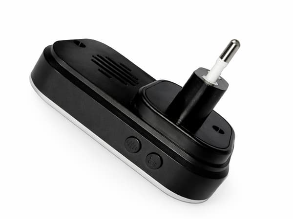 Trådlös dörrklocka kinetisk 130 m IP68 Black