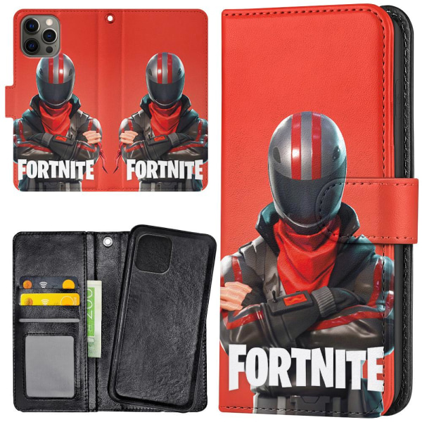 iPhone 13 Pro - Plånboksfodral/Skal Fortnite multifärg