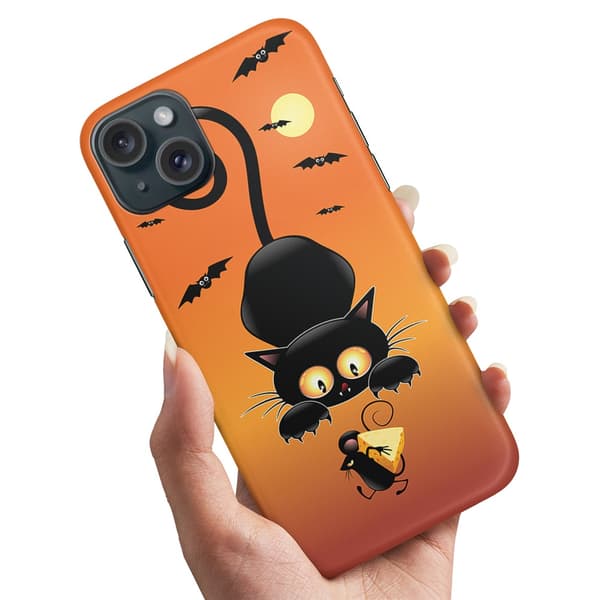 Deksel / Mobildeksel til iPhone 15 - Katt og Mus