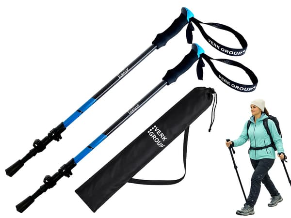 Gåstavar nordic walking tillbehör Black