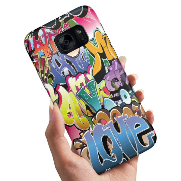 Samsung Galaxy S7 Edge - Cover/Mobilcover Graffiti