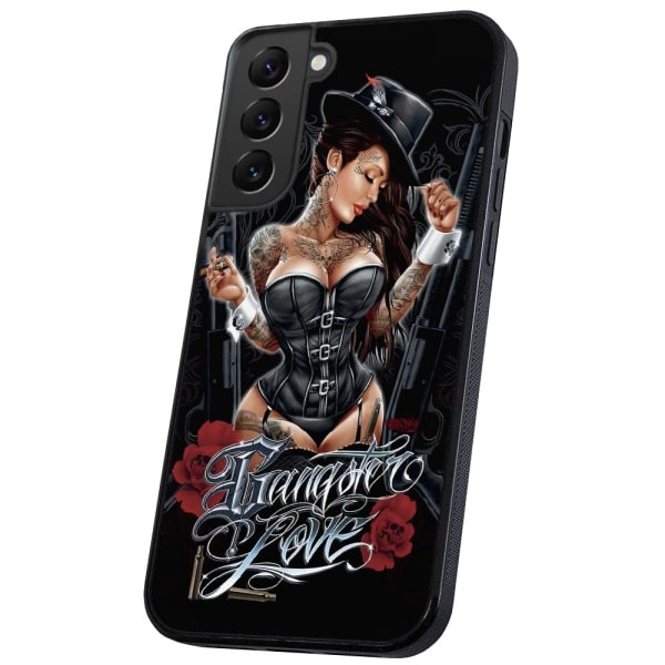 Samsung Galaxy S21 FE 5G - Cover/Mobilcover Gangster Love