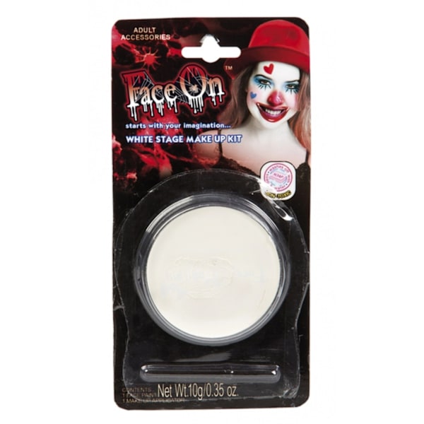 Ansiktsfärg Vit, Oljebaserad (8,5g) - Halloween & Maskerad White