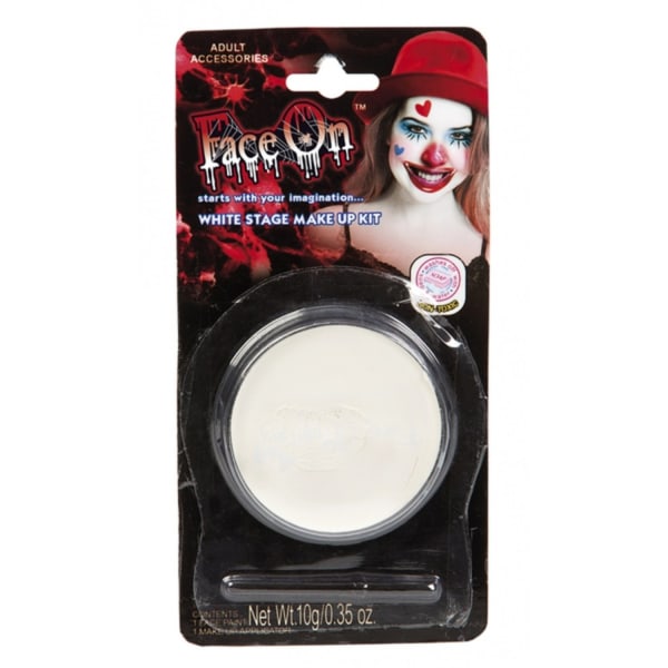Ansiktsfarge Hvit, oljebasert (8,5 g) - Halloween og maskerade White