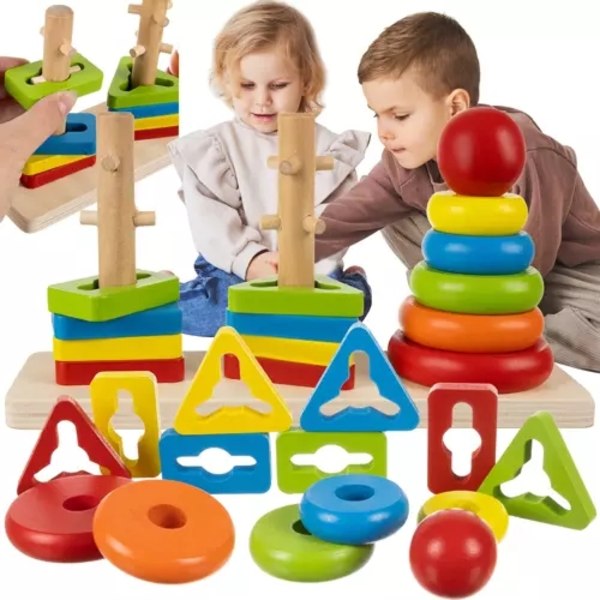 Sortera Klossar Leksak för Barn - Pedagogisk