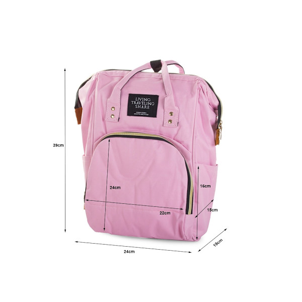 Ryggsäck / Väska / Vagnväska - 15kg Rosa