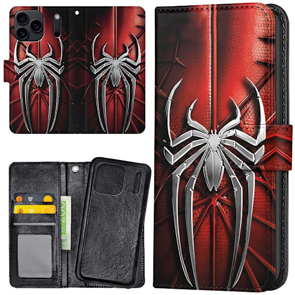 iPhone 17 Pro - Plånboksfodral/Skal Spiderman