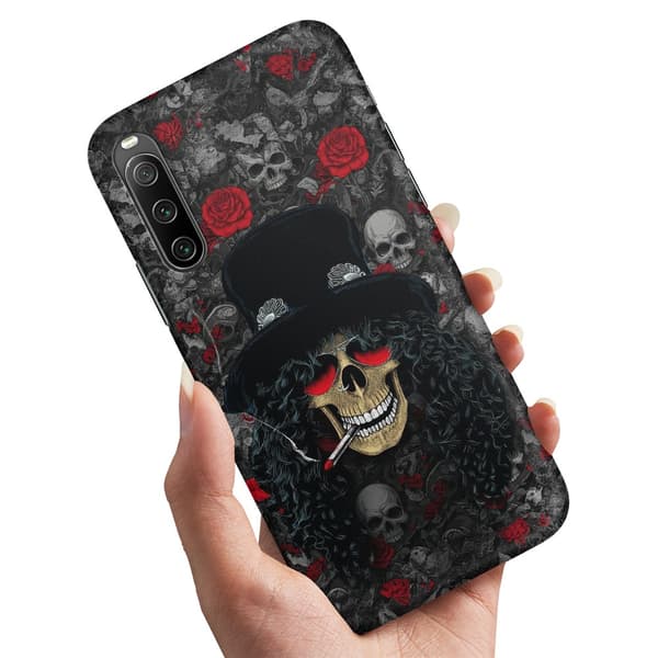 Deksel / Mobildeksel til Sony Xperia 10 IV - Slash Skull