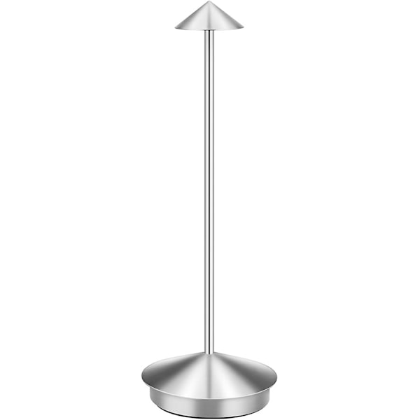 Bordlampe / Skrivebordslampe - Trådløs LED-lampe Silver