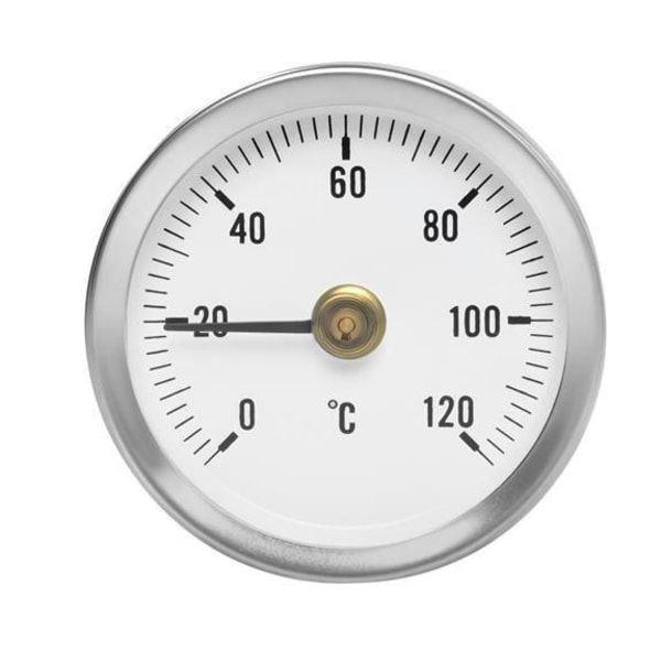 Anliggningstermometer 0-120°C - Termometer Silver