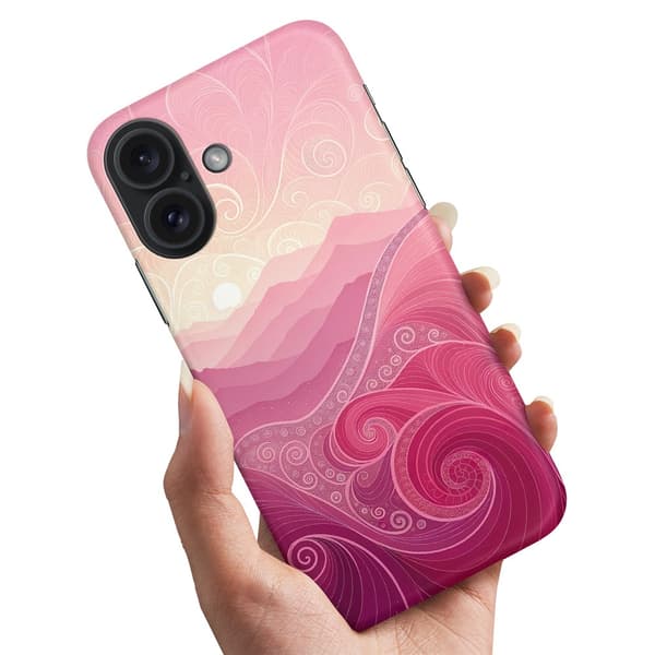 Deksel / Mobildeksel til iPhone 16 Plus - Pink Hills