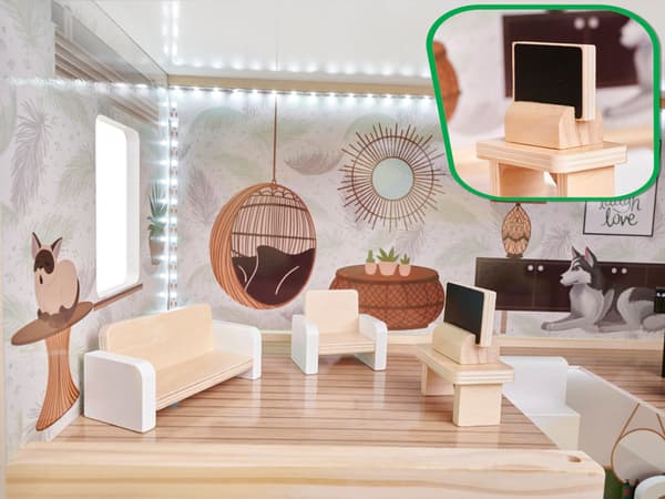 Trädockhus FLORO boho LED