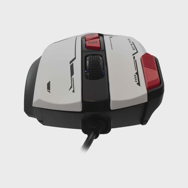Baracuda MANTA Gaming Mus 8D 12.800dpi Vit