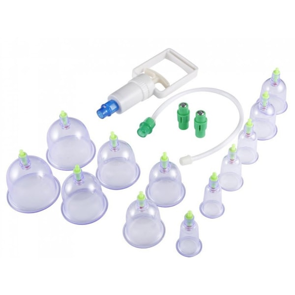 16-Pack - Koppning Set med Pump - Cupping Massage