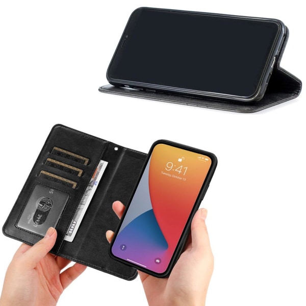 iPhone 13 Pro Max - Plånboksfodral/Skal Lövmönster multifärg