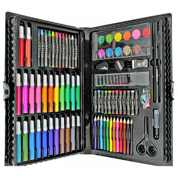 Maalaussetti Lapsille 86 osaa - Piirrä & Maalaa Multicolor