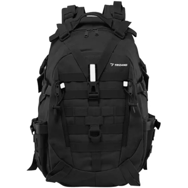 Ryggsäck med Regnskydd / Militärväska - 25L Svart