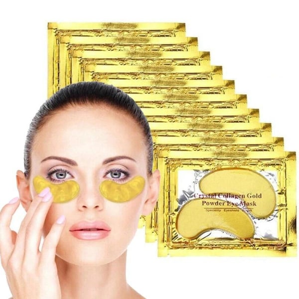 8-Pak - Øyemaske Crystal Collagen Gold Gold 8-Pack