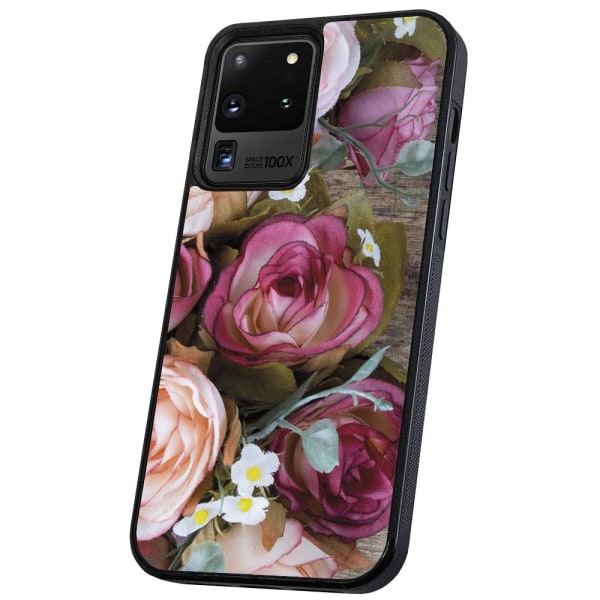 Samsung Galaxy S20 Ultra - Cover/Mobilcover Blomster