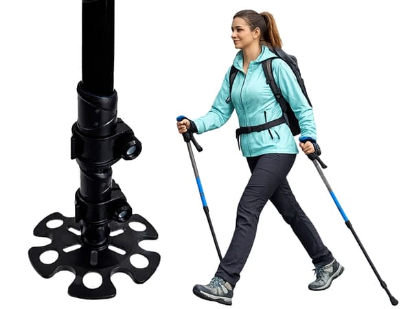Gåstavar nordic walking tillbehör Silver