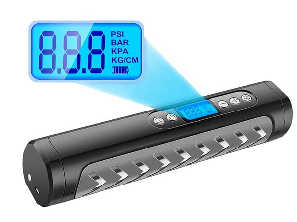 Batteripump för cykelbil elkompressor 10 bar lcd