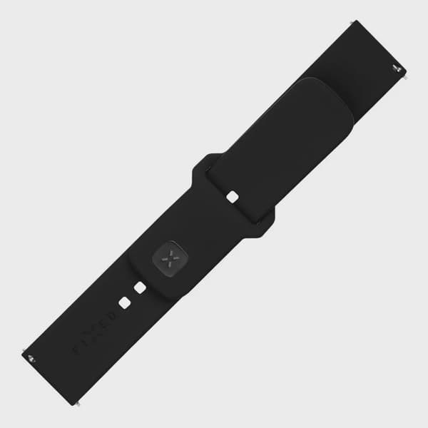 FIXED Silikonrem för Smartwatch Universal 20 mm Svart