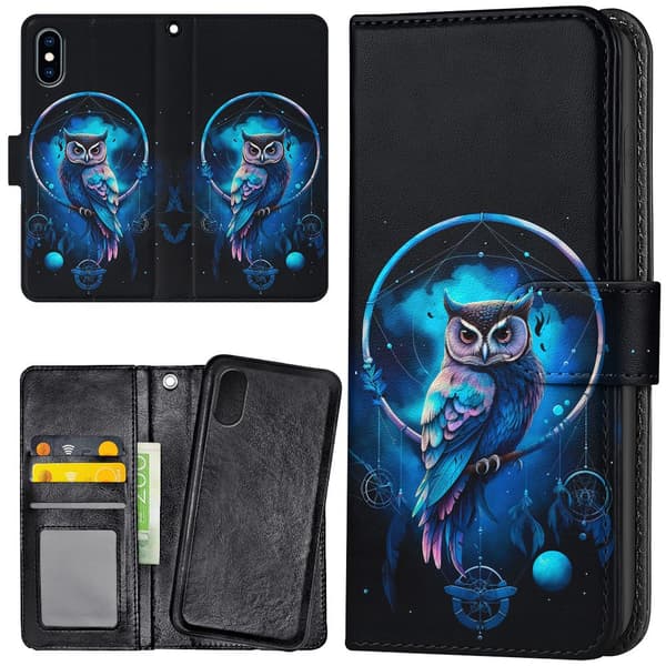 iPhone XR - Plånboksfodral/Skal Owl