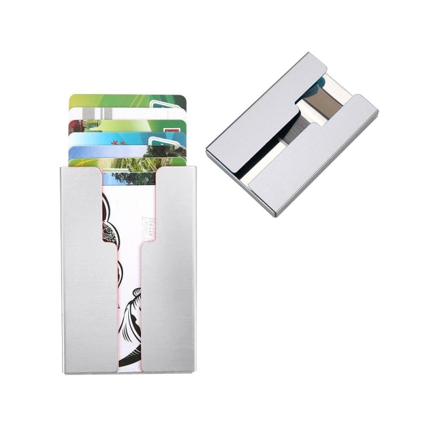 Korthållare 11 kort - Plånbok i Pop-Up i Aluminium - RFID Guld