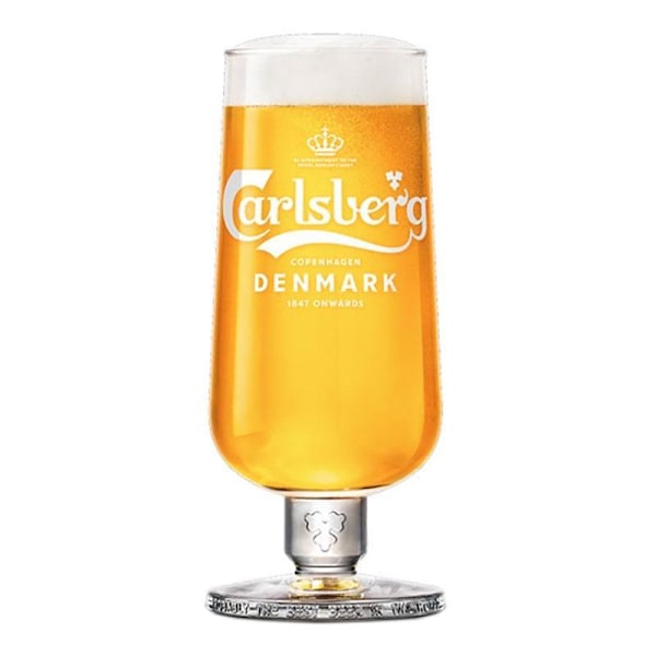 6-Pack - Carlsberg Ölglas - Stemmed - Glas till Öl Transparent 40 CL