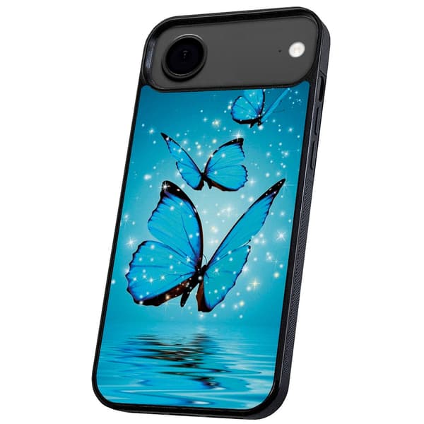 iPhone 17 Air - Deksel/Mobildeksel Glitrende Sommerfugler