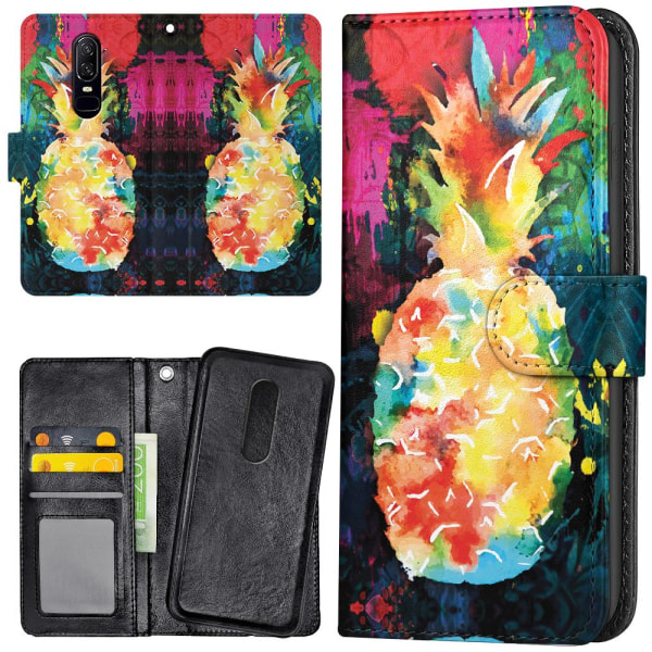 OnePlus 7 - Mobilcover/Etui Cover Regnbue Ananas